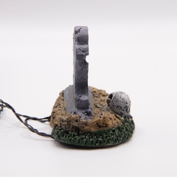 Lemax Spooky Town Halloween Backlit Tombstones Accessories Tested Works Retired - Picture 10 of 15